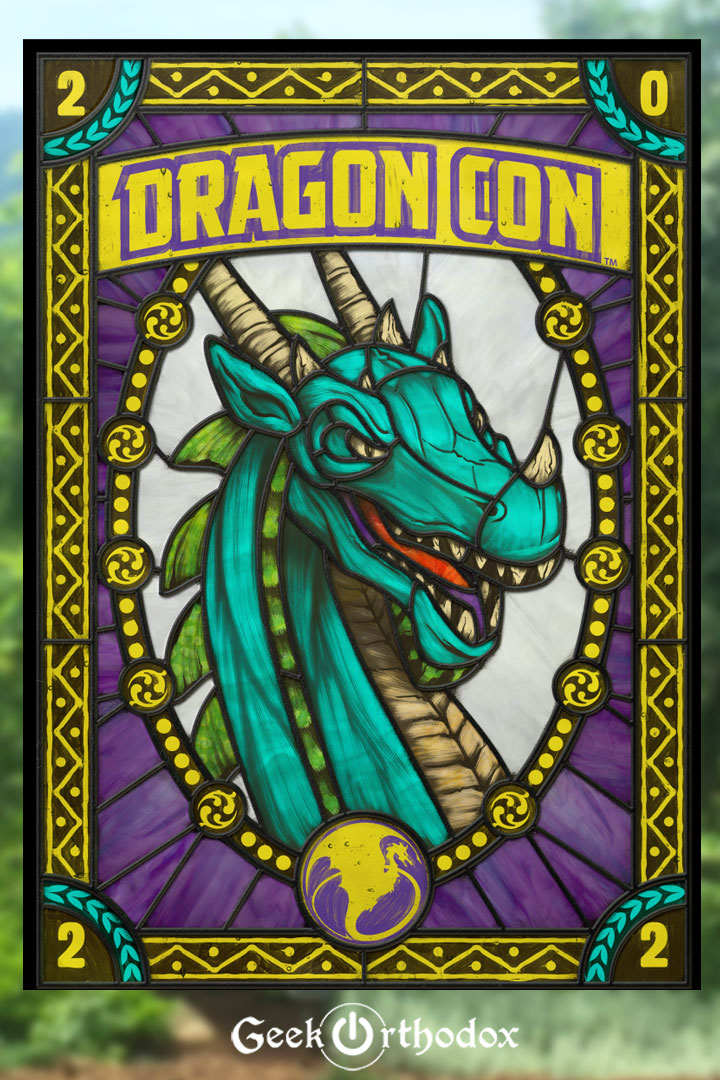 Dragon Con 2022 - Stained Glass window cling