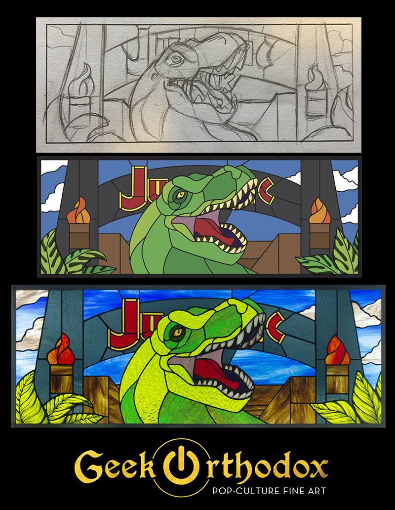 Original Stained Glass Custom Commission (Initial Deposit)